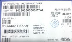 PIC18F4580T-I/PT